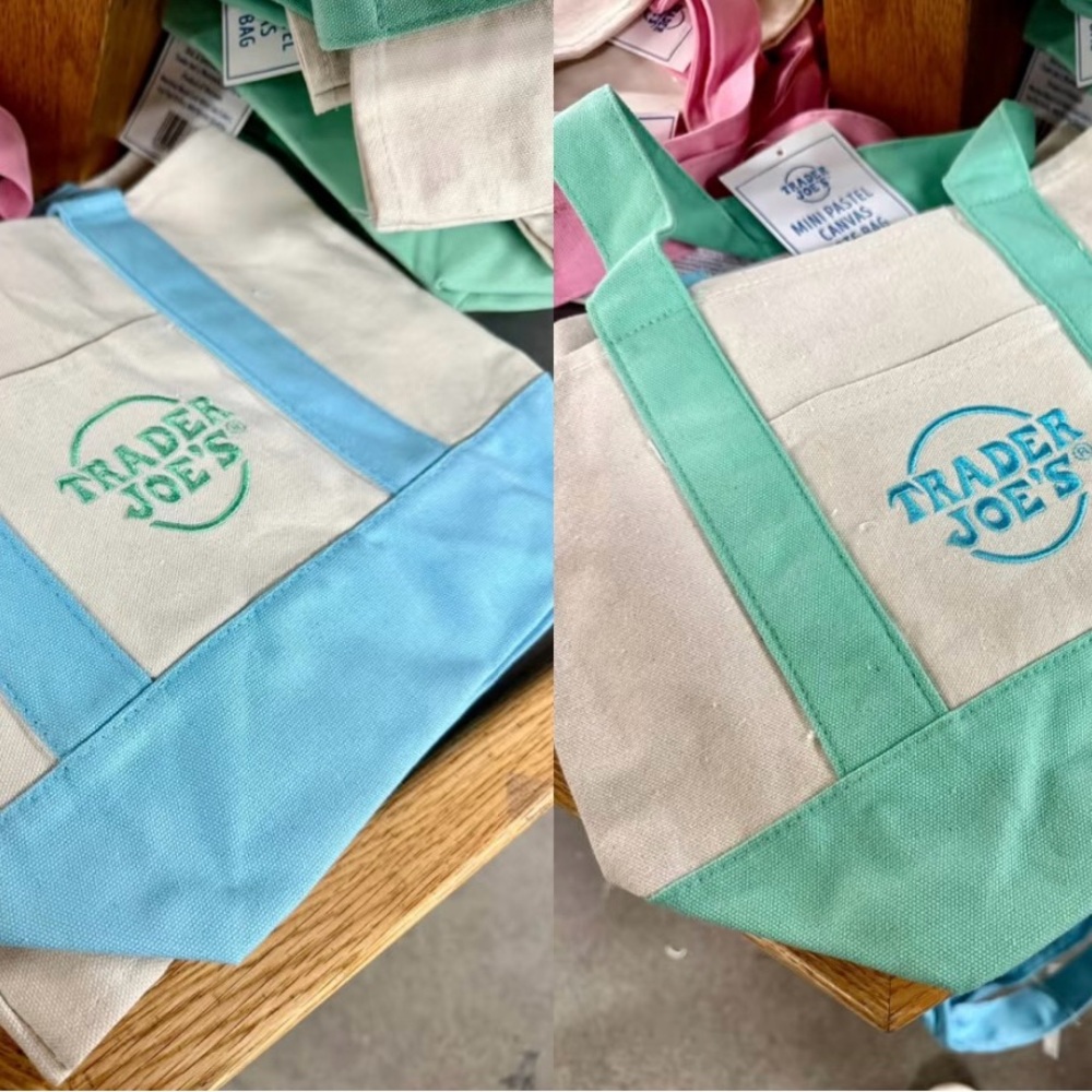 Trader Joe's Mini Canvas Tote Bags